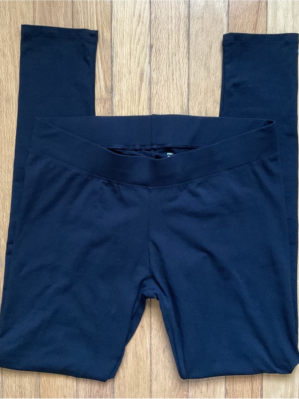 Pact Go To Leggings Womens M Black Organic Cotton Activewear Yoga